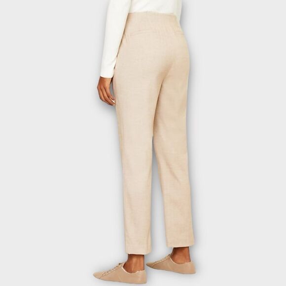 LOFT Herringbone High Waist Slim Pants (Oatmeal Melange) - 0 - Picture 2 of 12